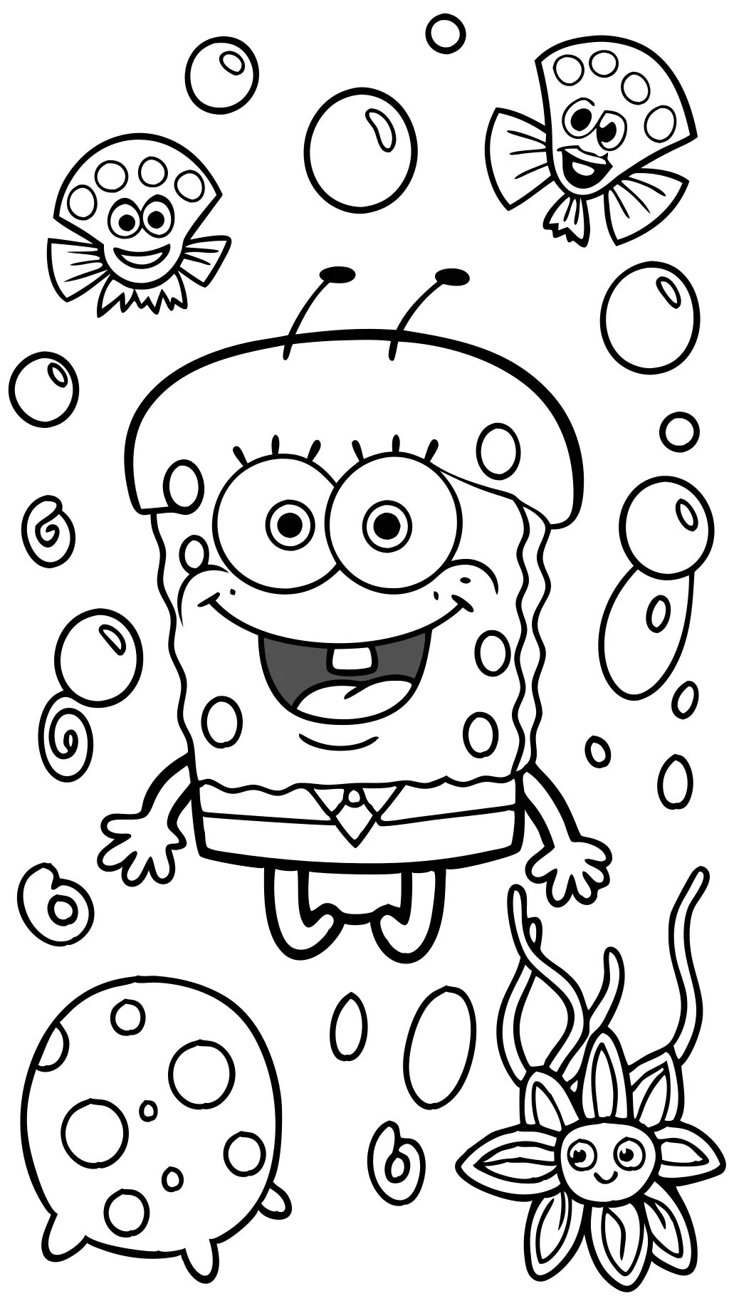 Páginas para colorear gratis Bob Esponja